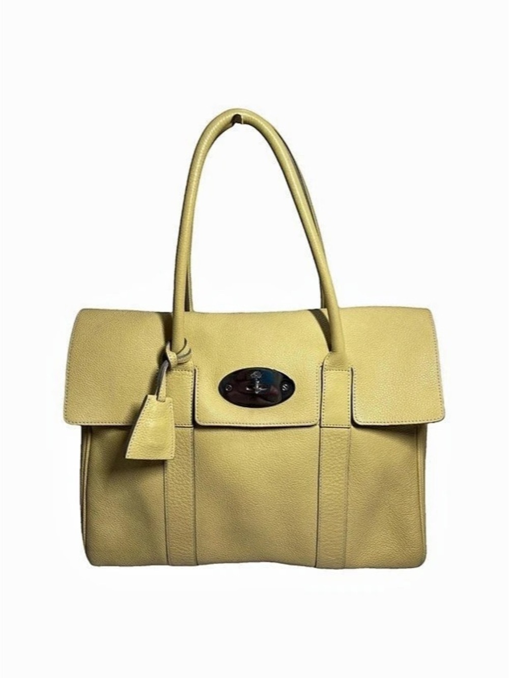 Mulberry Yellow Leather-Style Tote Like New